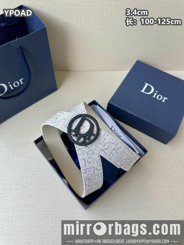 Replica Dior belt 34mmX100-125cm 8L08