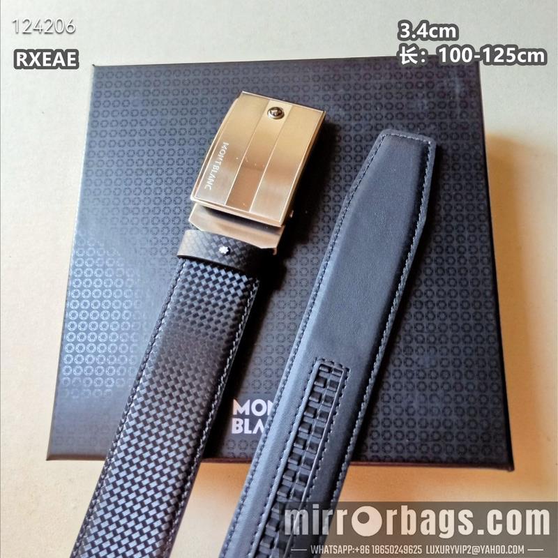 Replica Montlanc belt 34mmX100-125cm 8L11