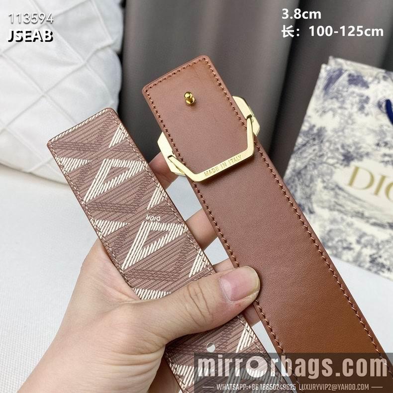 Replica Dior belt 38mmX100-125cm 8L02