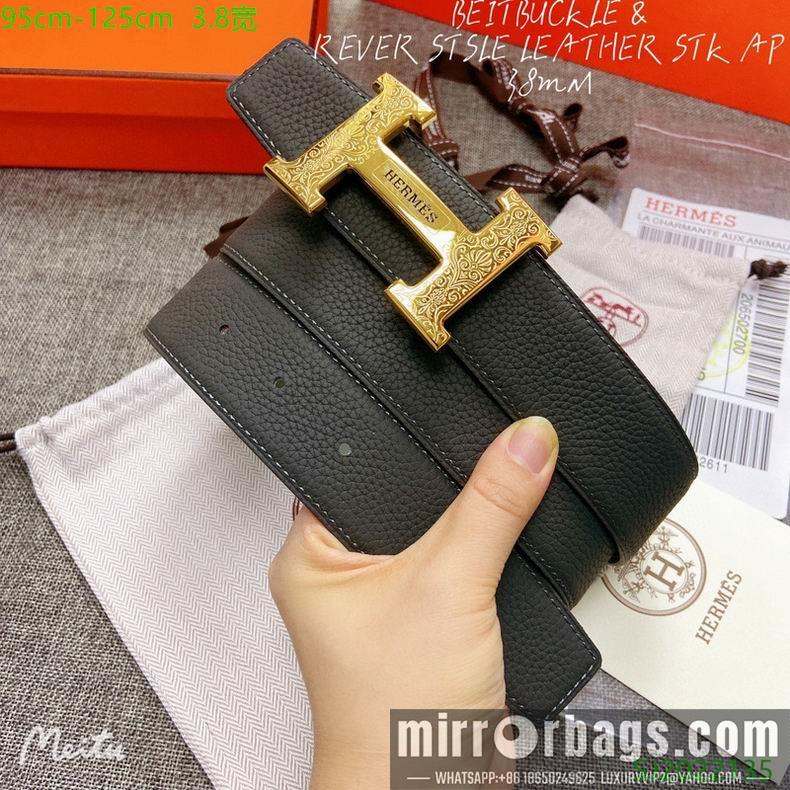Replica Hermes Belt 38mmX95-125cm 7D119