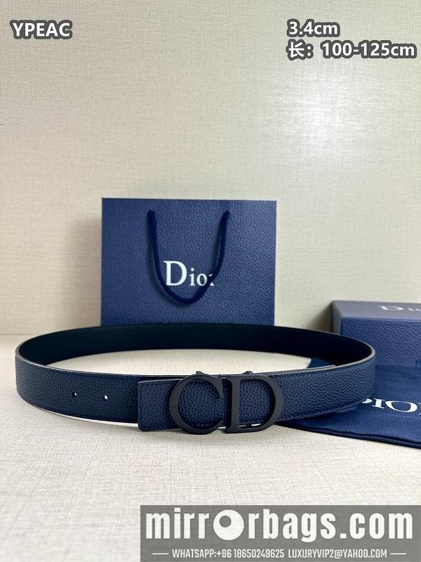 Replica Dior belt 34mmX100-125cm 8L07