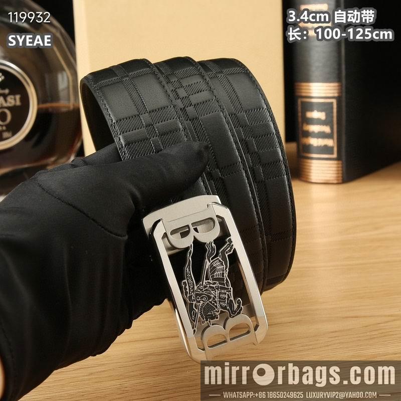 Replica Burberry belt 34mmX100-125cm 8L06
