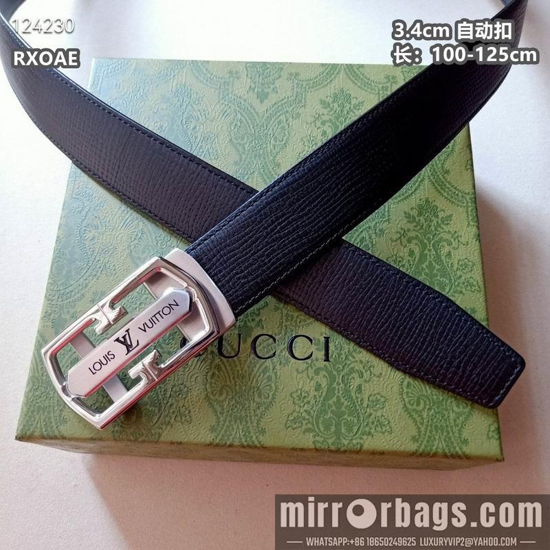 Replica LV belt 34mmX100-125cm 8L31