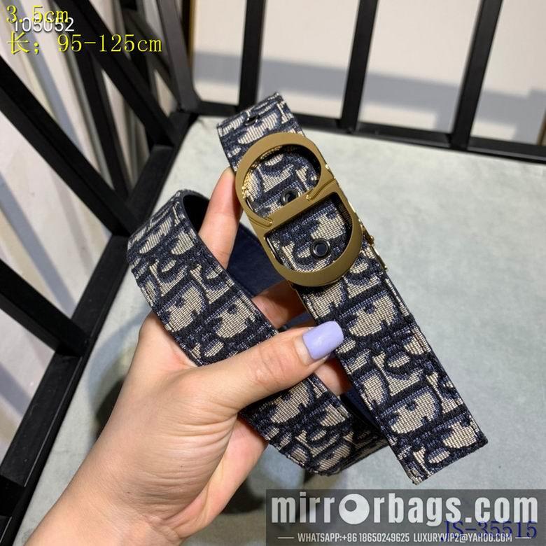 Replica Dior Belt 35mm 95-125cm 8L