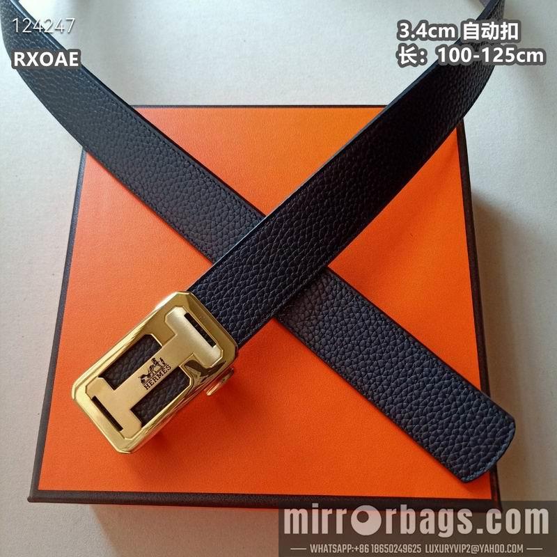 Replica Hermes belt 34mmX100-125cm 8L08