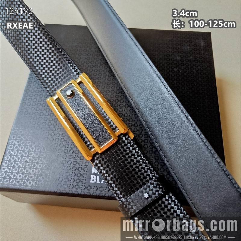 Replica Montlanc belt 34mmX100-125cm 8L16