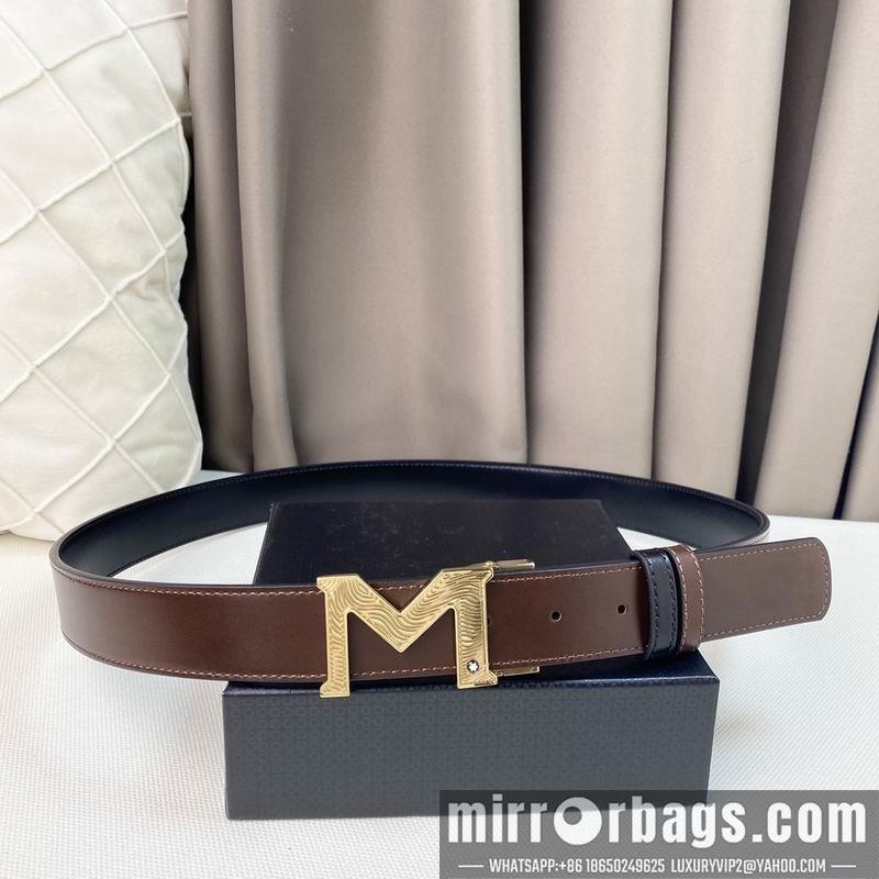 Replica Montblanc belt 35mmX95-125cm 7D06