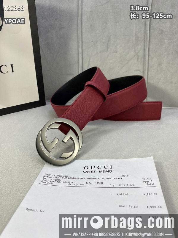 Replica Gucci belt 38mmX95-125cm 8L22