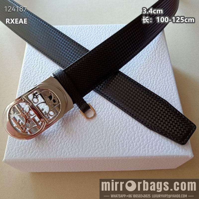 Replica Dior belt 34mmX100-125cm 8L02