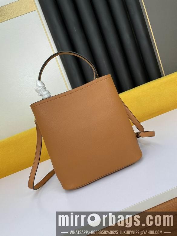 Replica Prada Bags WW1BA213棕 23X13X22