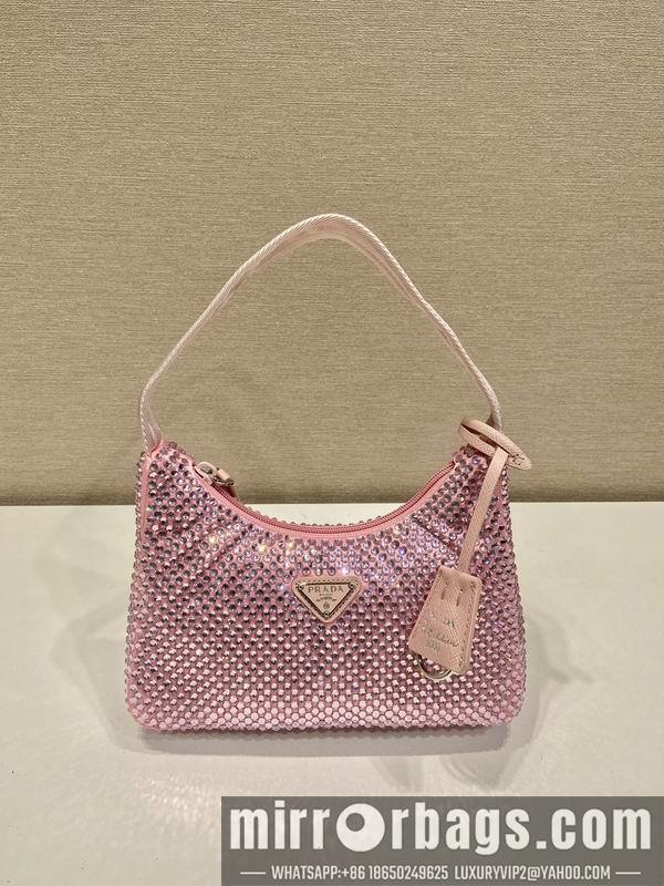 Replica Prada Bags Prada Hobo 1NE515闪钻23x13x5cm AP3色