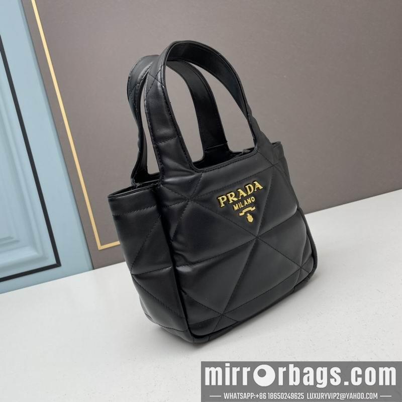 Replica Prada Bags Prada 1BG199菱格菜篮子18x16x10cm ww