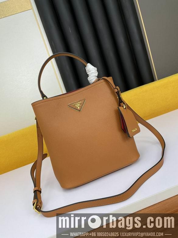 Replica Prada Bags WW1BA213棕 23X13X22