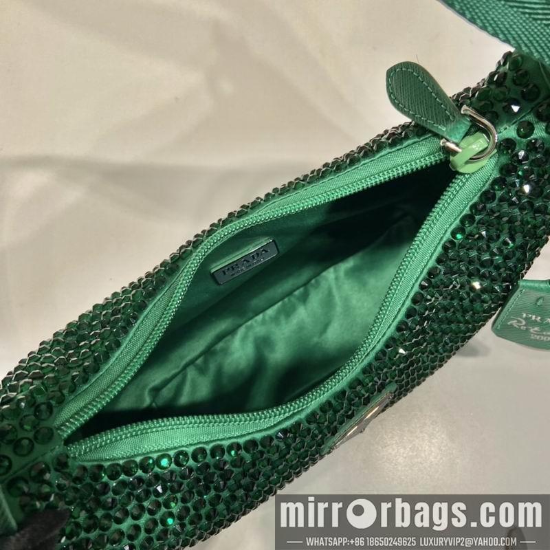 Replica Prada Bags Prada Hobo 1NE515闪钻23x13x5cm AP3色