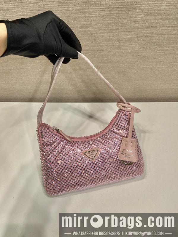Replica Prada Bags Prada Hobo 1NE515闪钻23x13x5cm AP3色