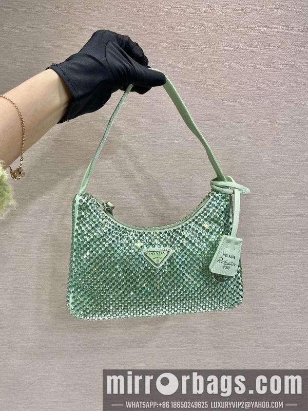Replica Prada Bags Prada Hobo 1NE515闪钻23x13x5cm AP3色