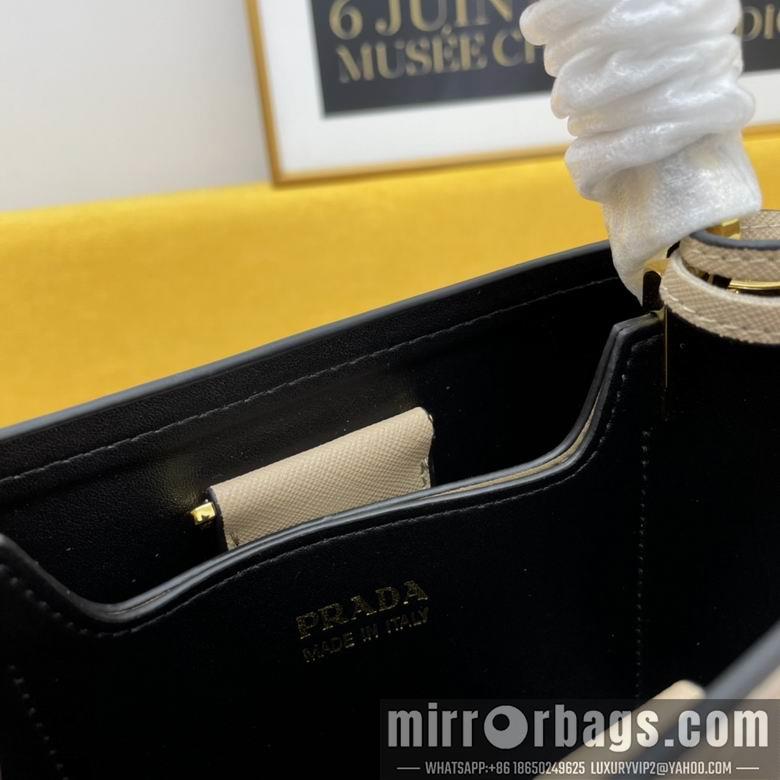 Replica Prada Bags WW1BA219棕 21X11X18