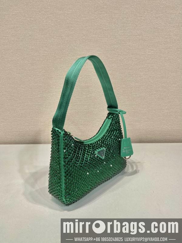 Replica Prada Bags Prada Hobo 1NE515闪钻23x13x5cm AP3色