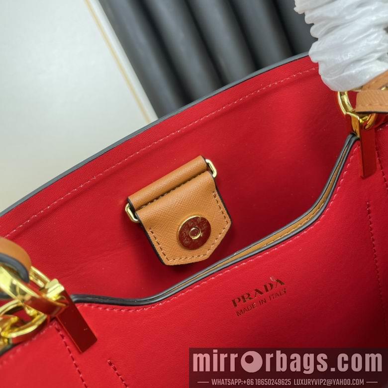 Replica Prada Bags WW1BA213棕 23X13X22