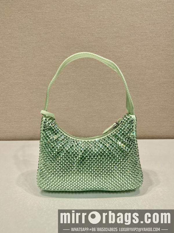 Replica Prada Bags Prada Hobo 1NE515闪钻23x13x5cm AP3色