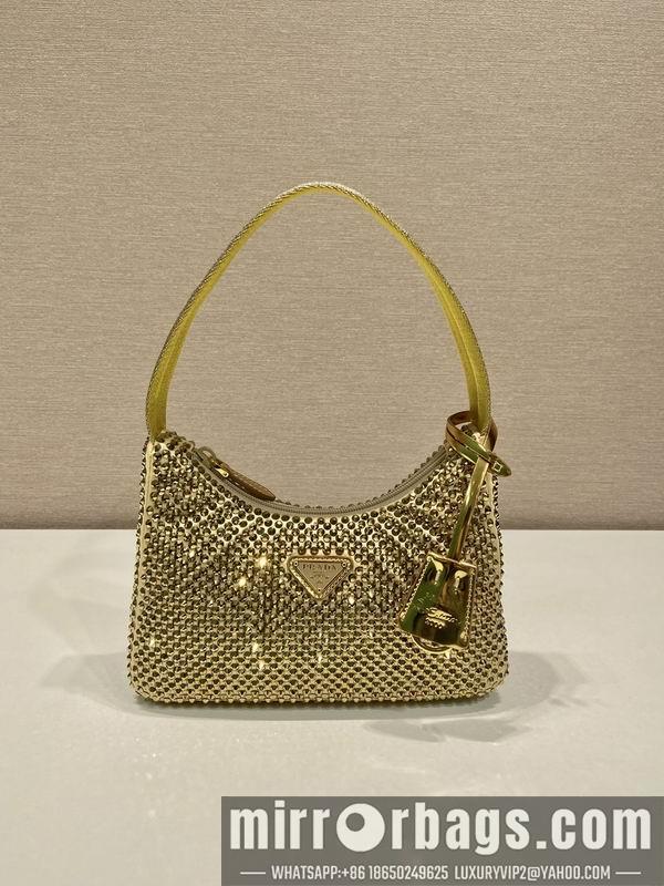 Replica Prada Bags Prada hobo 1NE515闪钻23x13x5cm AP