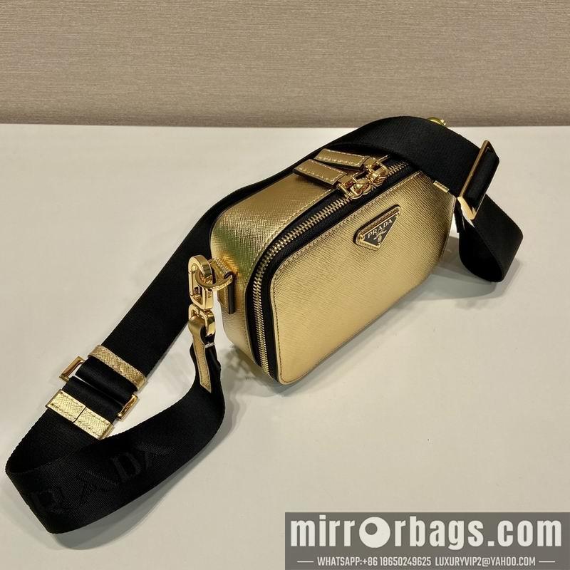Replica Prada Bags Prada 2VH070金色十字纹19x12.5x5.5cm AP