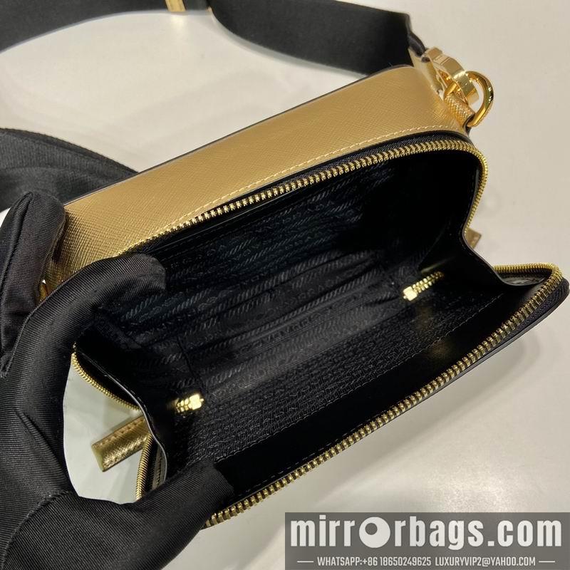 Replica Prada Bags Prada 2VH070金色十字纹19x12.5x5.5cm AP