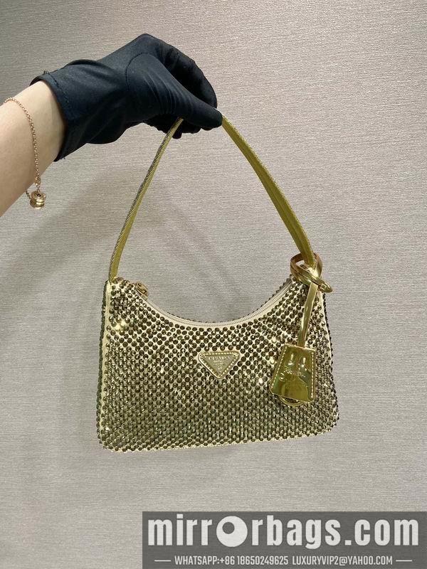 Replica Prada Bags Prada hobo 1NE515闪钻23x13x5cm AP