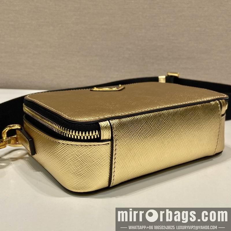 Replica Prada Bags Prada 2VH070金色十字纹19x12.5x5.5cm AP