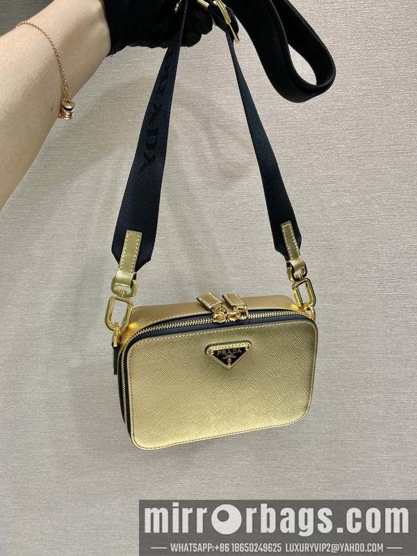 Replica Prada Bags Prada 2VH070金色十字纹19x12.5x5.5cm AP