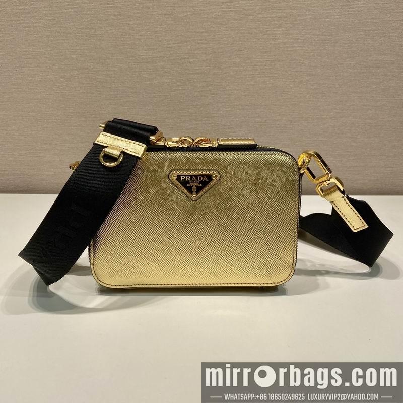 Replica Prada Bags Prada 2VH070金色十字纹19x12.5x5.5cm AP