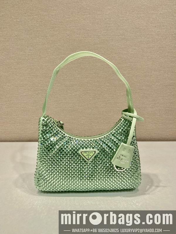 Replica Prada Bags Prada Hobo 1NE515闪钻23x13x5cm AP3色
