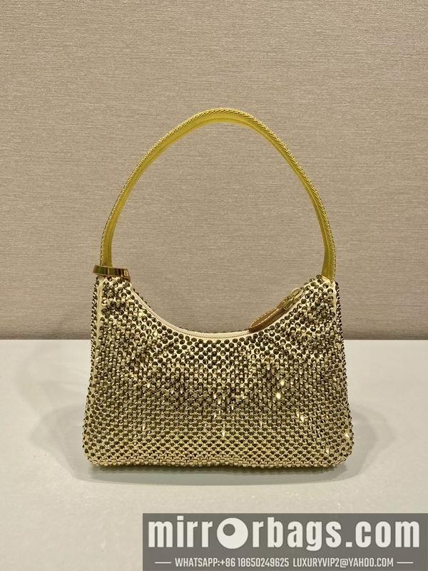 Replica Prada Bags Prada hobo 1NE515闪钻23x13x5cm AP