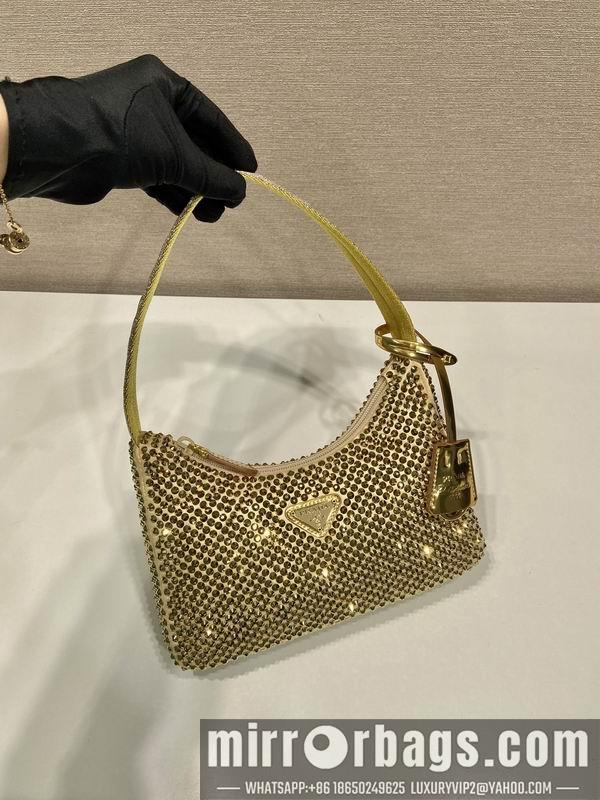 Replica Prada Bags Prada hobo 1NE515闪钻23x13x5cm AP
