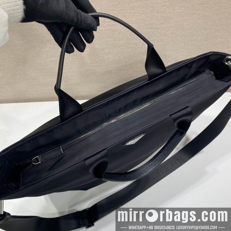 Replica Prada Bags Saffiano Re-Nylon VG086 40x38x16cm ap 22