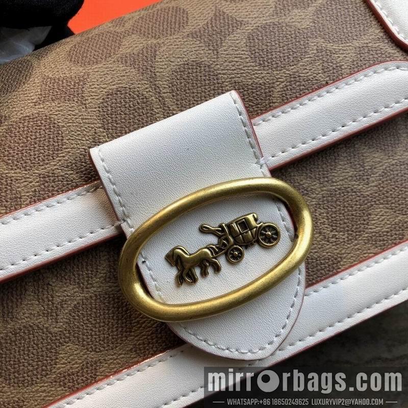 Replica Coach Bags TT61259 white skin of Brown glue