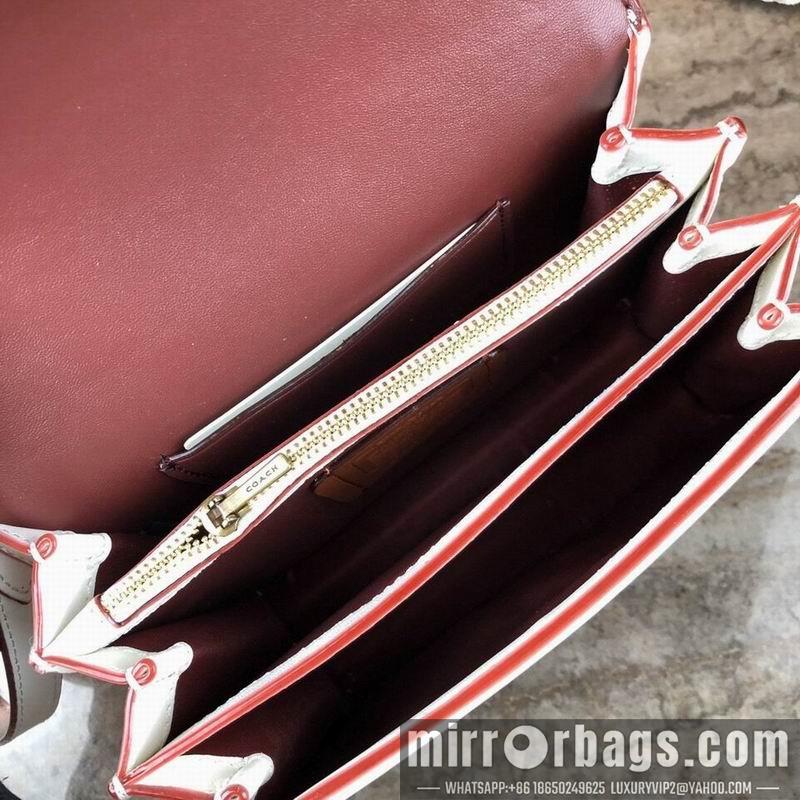 Replica Coach Bags TT61259 white skin of Brown glue