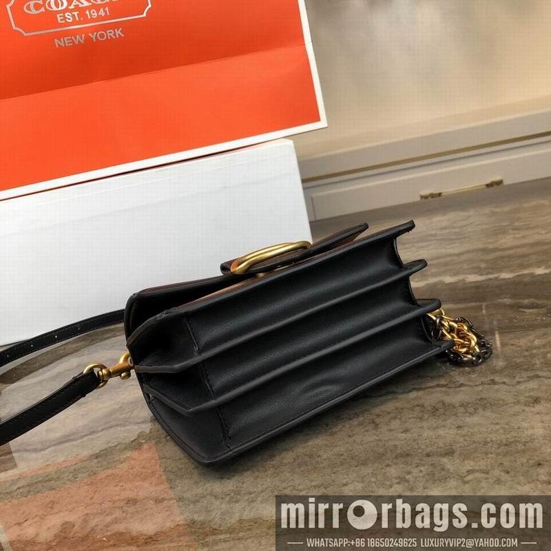 Replica Coach Bags TT61259 black skin of Brown glue