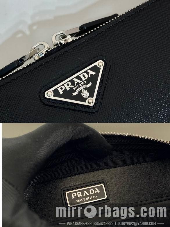 Replica Prada Bags Prada Brique 2VH173十字纹 19x11.5x3.5cm AP