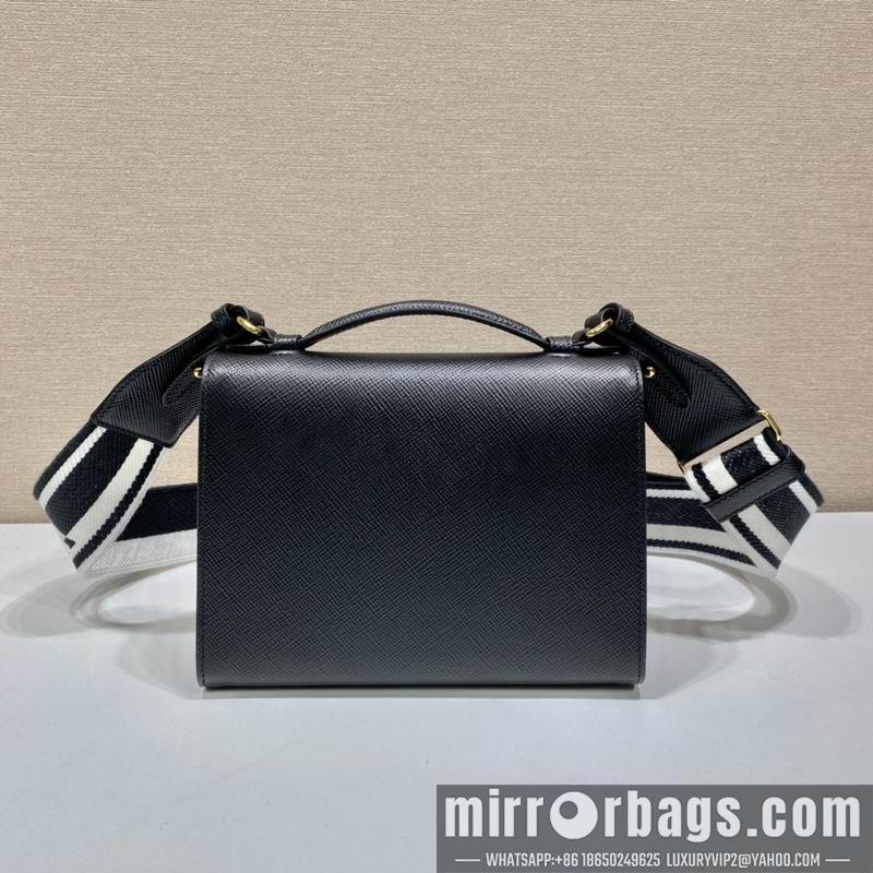 Replica Prada Bags Saffiano Monochrome 1BD317 21x14x6 ap 15