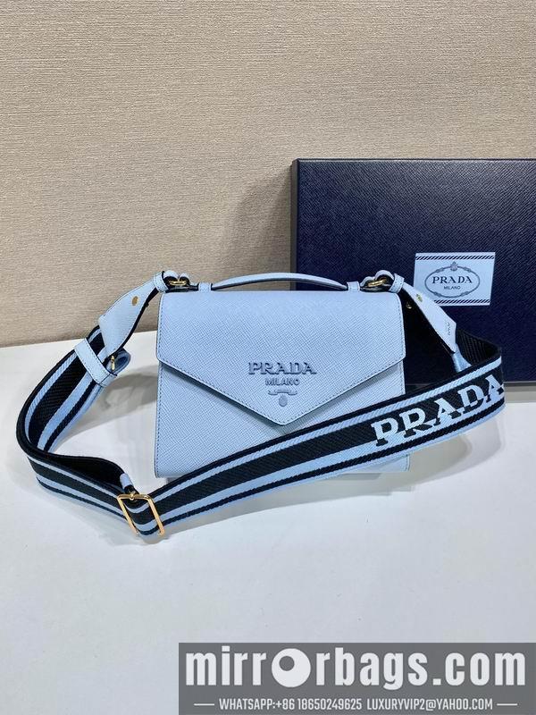 Replica Prada Bags Saffiano Monochrome 1BD317 21x14x6 ap 15