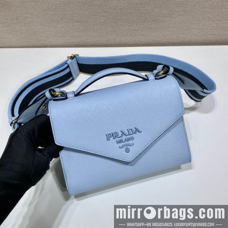 Replica Prada Bags Saffiano Monochrome 1BD317 21x14x6 ap 15