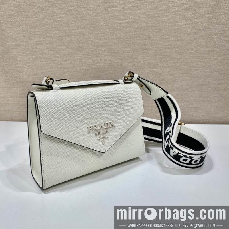 Replica Prada Bags Saffiano Monochrome 1BD317 21x14x6 ap 15