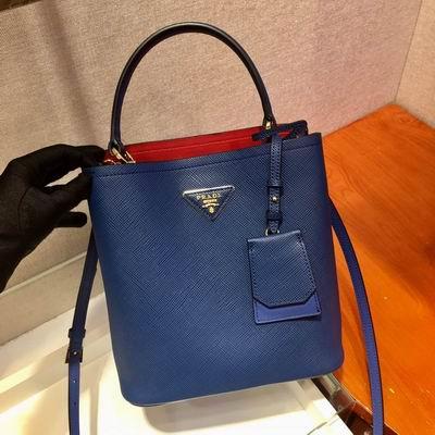 Replica Prada Bags Panier Saffiano 1BA212 22x23x13cm ap 12
