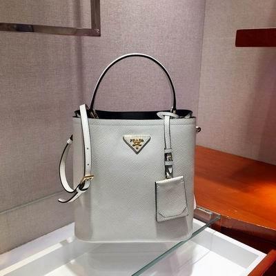 Replica Prada Bags Panier Saffiano 1BA212 22x23x13cm ap 12
