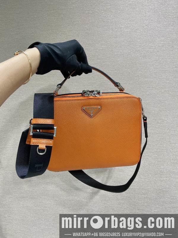 Replica Prada Bags Brique Saffiano 2VH069 22x16x6cm ap