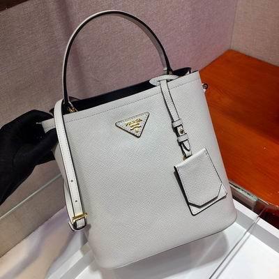 Replica Prada Bags Panier Saffiano 1BA212 22x23x13cm ap 12