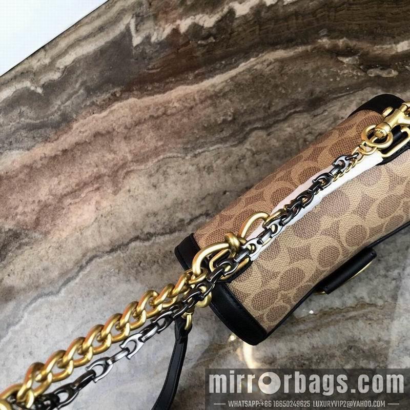 Replica Coach Bags TT61259 black skin of Brown glue