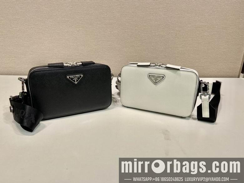 Replica Prada Bags Prada Brique 2VH173十字纹 19x11.5x3.5cm AP