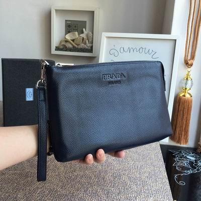 Replica Prada Bags 0050 29x18cm ap Black Navy 20